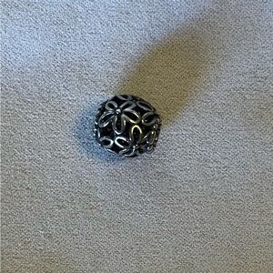 Pandora Silver Floral Charm